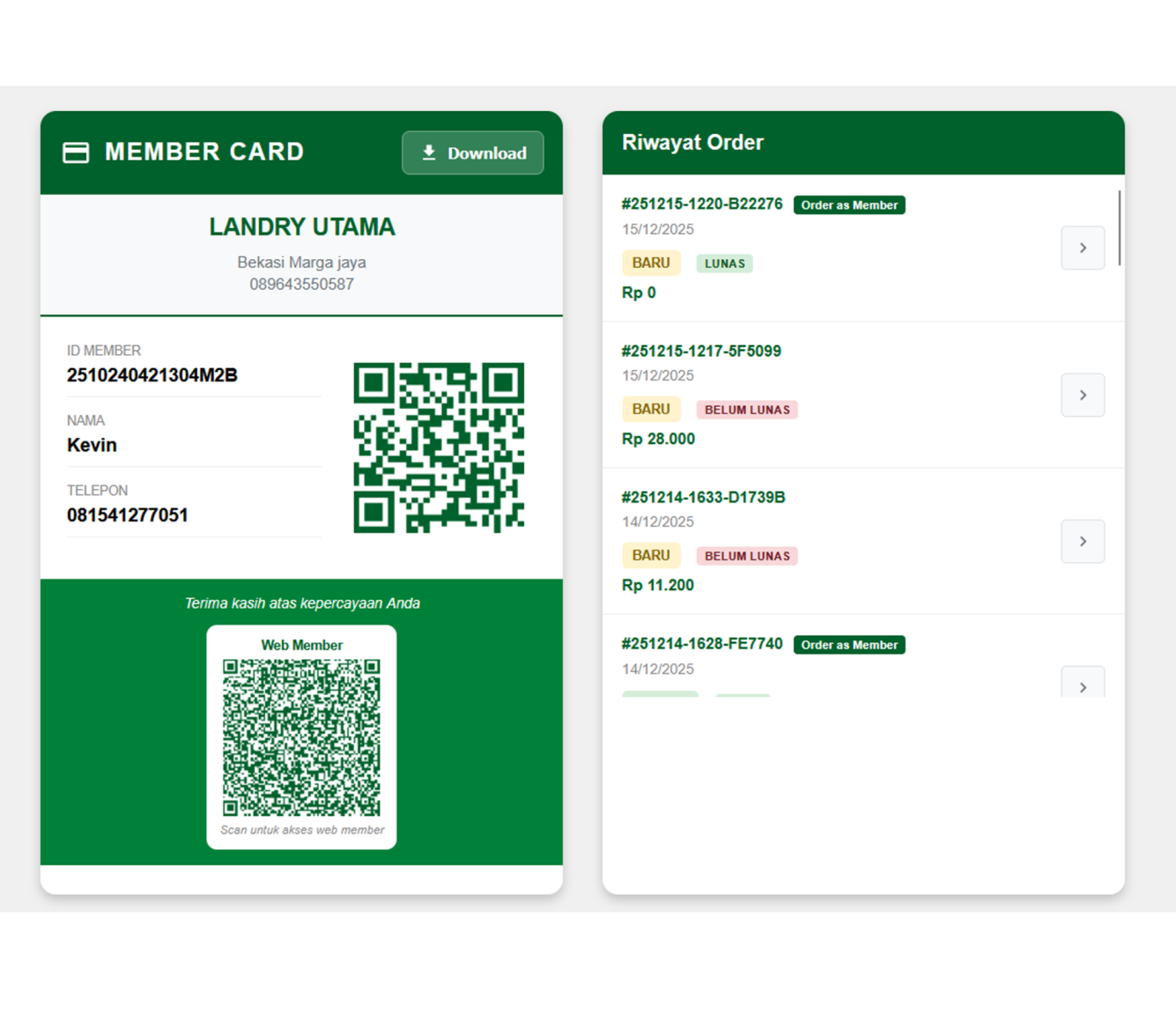 Aplikasi Kasir Laundry - E-Receipt untuk Pelanggan