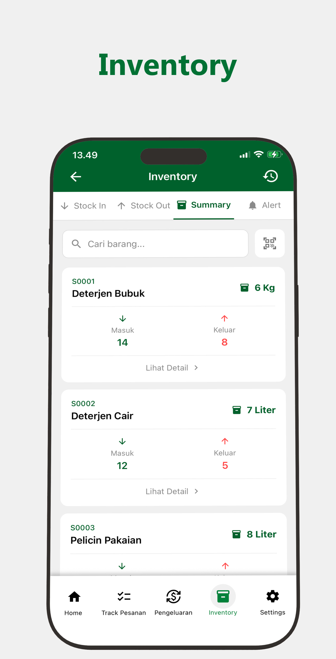 Aplikasi Kasir Laundry - Inventory Management Lengkap