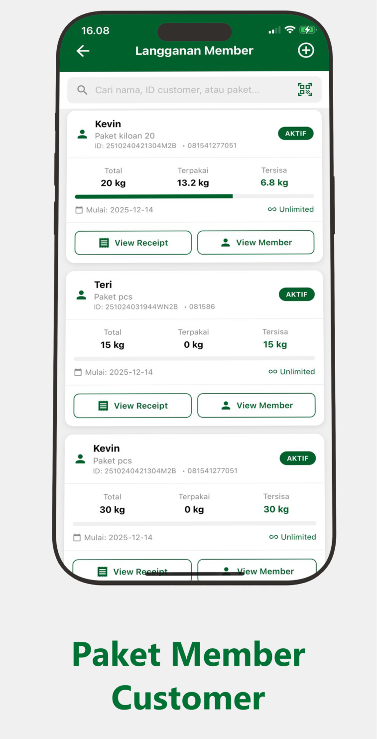 Paket Member Customer